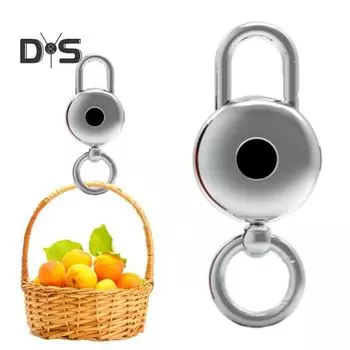 3-в-1 весы-часы-брелок портативные для кемпинга на открытом воздухе многофункциональные мини-электрические цифровые весы металлический держатель для ключей серебряный