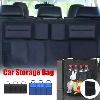 3 вида стилей, сумка для хранения на заднем сиденье автомобиля, большая емкость, сетчатый карман, мульти-подвесная сумка, органайзер для хранения автомобиля, принадлежности для автомобильных аксессуаров Style A чёрный