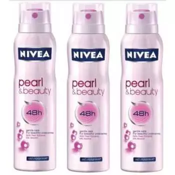 3 x Nivea Pearl & Beauty Спрей Дезодорант-антиперспирант 150 мл - Индия - - 3 x Nivea Pearl & Beauty Спрей Дезодорант-антиперспирант 150 мл