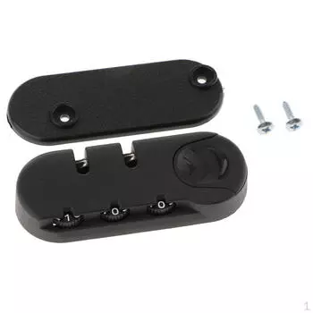 3-значный кодовый замок для багажа, чемодан, сумка, навесной замок с кодом — легкий DS-004A, черный