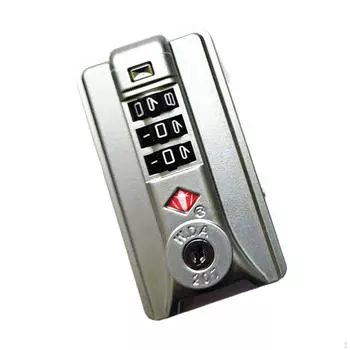 3-значный кодовый замок для небольшого багажа с таможенным кодом для аксессуаров, сумок для гольфа