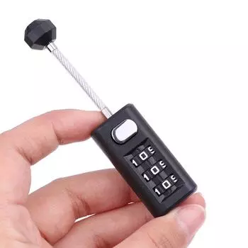 3-значный кодовый замок, небольшой сбрасываемый навесной замок, замки для багажа, дорожная сумка для инструментов