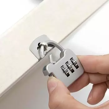3-значный кодовый замок с паролем, простой в использовании, многоцелевой, портативный, мини, замок с паролем для переноски розовый