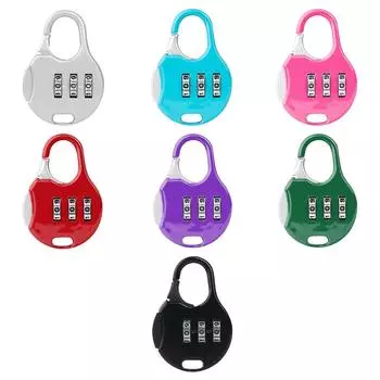 3-значный номер для путешествий на открытом воздухе, комбинация паролей, замок для багажа, противоугонный замок Red
