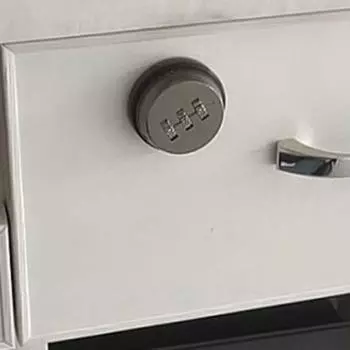 3-значный парольный замок для шкафа Простота установки Механический парольный замок Парольный дверной замок для ванной комнаты чёрный