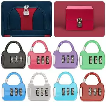 3-значный парольный замок, многоцелевой рюкзак, портативный замок красный