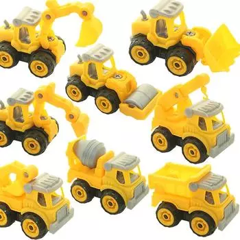 3C DIY образовательная инженерная машина - детская игрушечная модель экскаватора для ночного рынка