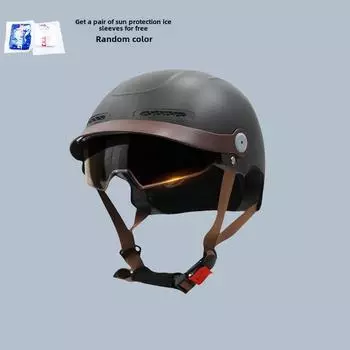 3C сертифицированный велосипедный шлем мужской женский литиевый аккумулятор мотоциклетный защитный колпачок летний стандартный полушлем сезоны универсальный Suitable for head circumference 56-62cm