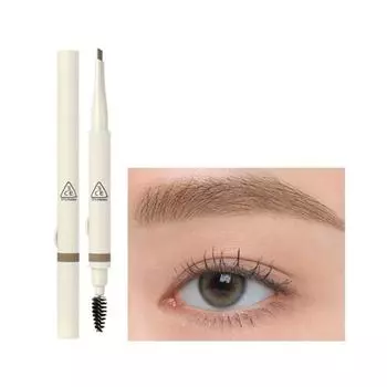 3CE Easy Brow Designing Pencil 0.13 g, BROWNIE BROWN, 1 piece