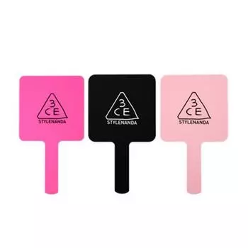 3CE Квадратное ручное зеркало BLACK