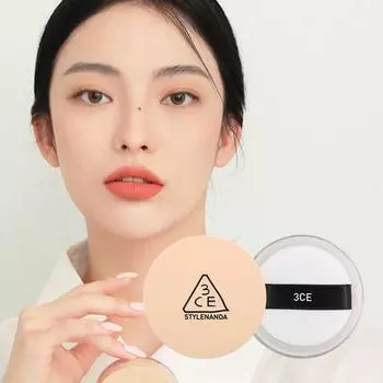 3CE Natural Finish Loose Powder, 002, 1 pc.
