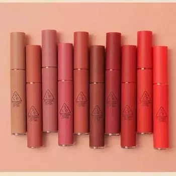 3CE VELVET LIP TINT, Стойкость, Увлажнение, Макияж, Kbeauty, Корейская косметика, пробник #CHILDLIKE