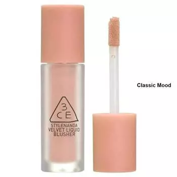 3CE VELVET LIQUID BLUSHER #CLASSIC MOOD, Макияж, Корейская косметика, Kbeauty, пробник #CLASSIC MOOD