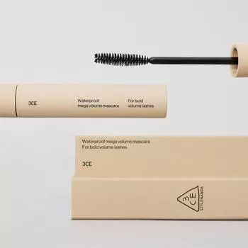 3CE Водостойкая тушь для ресниц Mega Volume Black 7,5 г