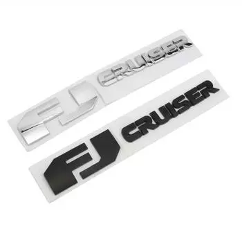 3D ABS автомобиль FJ CRUISER буква логотип наклейка для Land Cruiser наклейки эмблема значок авто задний багажник стиль наклейка аксессуары чёрный