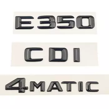 3D ABS автомобильные буквы задний значок багажника логотип E350 CDI 4matic эмблема наклейка для B/enz W212 E350 W213 аксессуары CDI чёрный
