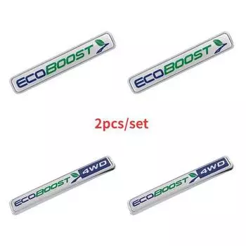 3D ABS автомобильный значок на заднем багажнике наклейка EcoBoost логотип 4WD эмблема наклейка подходит для Ford автоаксессуары ECOBOOST 4WD