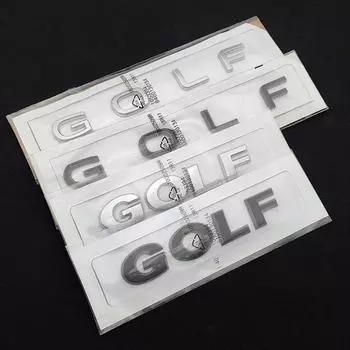 3D ABS автомобиль задний багажник эмблема наклейка значок логотип наклейка подходит для гольфа автомобильные аксессуары new серебряный