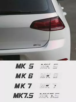 3D ABS буквы MK5 MK6 MK7 MK7.5 эмблема значок автомобиля наклейка для GO-LF автомобиля крыло багажник задняя наклейка MK5 чёрный