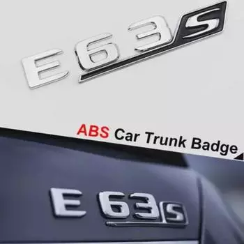 3D ABS черный хром автомобиля задний багажник значок наклейка E63S эмблема логотип наклейка для E63S W212 W213 буквы аксессуары color3