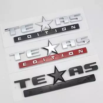 3D ABS черный, серебристый цвет автомобиля буквы для Renegade Wrangler Patriot Texas Edition логотип эмблема значок наклейка на багажник аксессуары серебряный