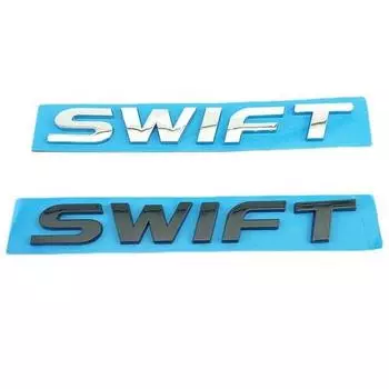 3D ABS черный, серебристый логотип SWIFT эмблема автомобильный значок на крыло багажник наклейка для SWIFT Stikcer аксессуары серебряный