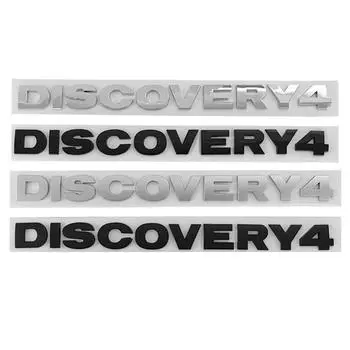 3D ABS Discovery4 логотип с буквами, задний багажник автомобиля, багажник, задняя дверь, эмблема, наклейка для L/и R/over D/iscovery 4, аксессуары серебряный