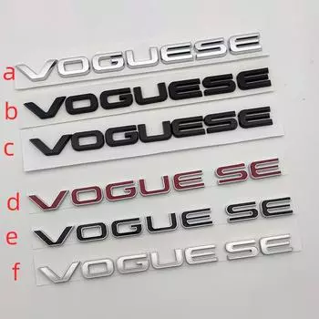 3D ABS хром черный логотип Vogue SE эмблема буквы багажник автомобиля значок наклейка для Vogue SE наклейки аксессуары a
