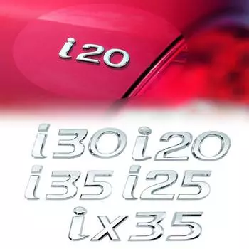 3D ABS Letter i20 i25 i30 i35 ix35 логотип автомобиля задний багажник наклейка эмблема значок крыло наклейка Tucson Solaris Elantra
