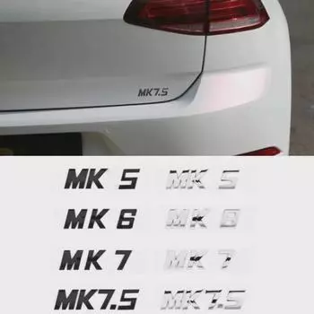 3D ABS буквы MK5 MK6 MK7 MK7.5 эмблема автомобиля значок наклейка для гольфа автомобиля крыло багажника задняя наклейка MK5-Glossy Black