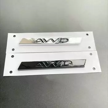 3D ABS самоклеящаяся хромированная черная эмблема с логотипом AWD наклейка на багажник автомобиля наклейка для F-PACE E-PACE F-TYPE XJS XJ8 XF X260 XE XEL XFL аксессуары серебряный