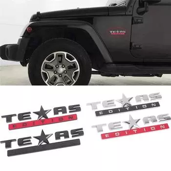 3D ABS TEXAS EDITION значок задний багажник крыло эмблема авто наклейка для Jeep Chevy Silverado GMC Sierra автомобильные наклейки аксессуары 1