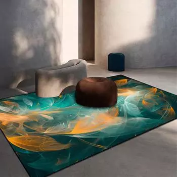 3D абстрактные геометрические ковры для гостиной, дома, креативные большие ковры, декор спальни, коврик для входной двери, противоскользящие напольные коврики 60x90cm door mat