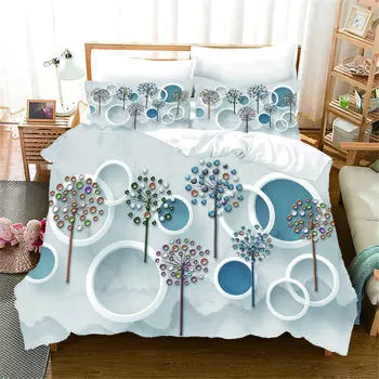 3D абстрактный геометрический рельеф милый черный кот 3 шт. комплекты постельного белья из полиэстера односпальная двуспальная кровать пододеяльник и 2 шт. наволочка 135x200 cm