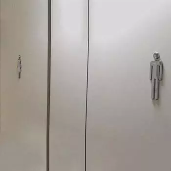 3D акриловое зеркало туалетная дверь знак мужчины женщины ванная комната туалет черный золотой серебряный этикетка самоклеящаяся наклейка на стену домашний декор