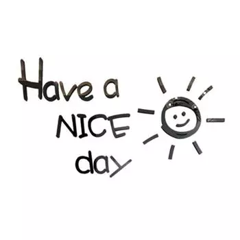 3D акриловые буквы Sun Design стикер на стену для дома, комнаты, дивана S чёрный