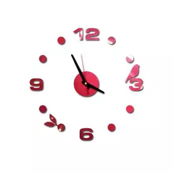 3D акриловый зеркальный эффект настенные часы кварцевые часы DIY наклейка серебряный