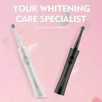 3D акустическая вращающаяся электрическая зубная щетка с круглой головкой для взрослых, чувствительная чистка, беспроводная зарядка сиденья
