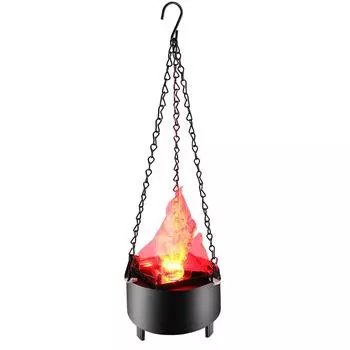3D электрическая подвесная лампа с искусственным пламенем, настенная настольная лампа с искусственным костром A US Plug красный