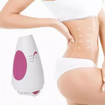 3D электрическая роликовая машина для похудения тела, антицеллюлитная потеря веса, сжигание жира, упражнения на животе, разминание тела, расслабляющий массаж American Plug белый