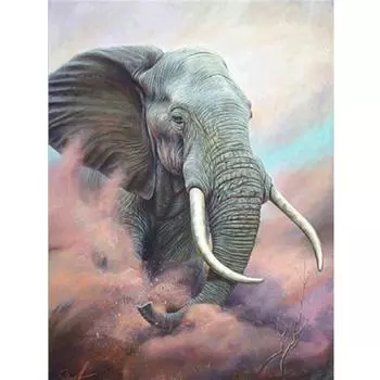3D Алмазная картина Слон Алмазная вышивка Животное Вышивка крестом Американский 20X30CM