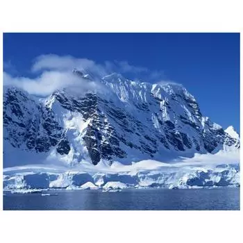 3D Алмазная вышивка Картина Вышивка крестом Круглый горный хрусталь Картина Снежная гора Full Round 20x25CM