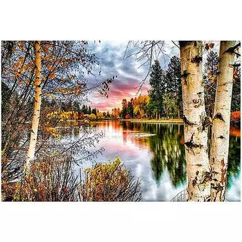 3D Алмазная вышивка Картина Вышивка крестом Круглый горный хрусталь Картина Пейзаж Full Round 20x25CM