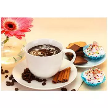 3D Алмазная вышивка Картина Вышивка крестом Круглый горный хрусталь Картина Кондитерские изделия Full Round 20x25CM