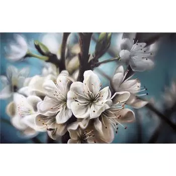 3D Алмазная вышивка Картина Вышивка крестом Круглый горный хрусталь Картина Цветы Full Round 20x25CM