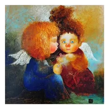 3D Алмазная вышивка Картина Вышивка крестом Круглый горный хрусталь Картина Ангел Феи Full Round 20x20CM