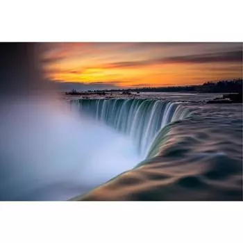 3D Алмазная вышивка Картина Вышивка крестом Круглый горный хрусталь Картина Водопад Full Round 20x25CM