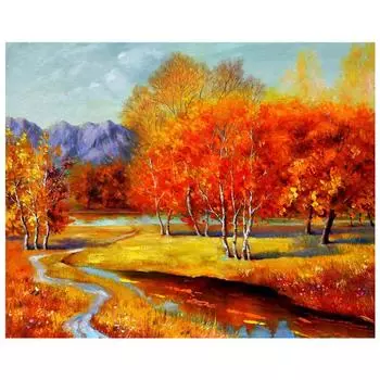 3D Алмазная вышивка Картина Вышивка крестом Круглый горный хрусталь Картина Мангровый лес Full Round 20x25CM