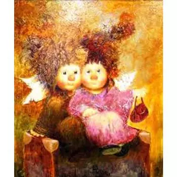 3D Алмазная вышивка Картина Вышивка крестом Круглый горный хрусталь Картина Ангел Феи Full Round 20x25CM