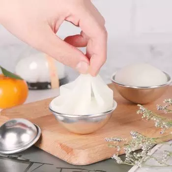 3D алюминиевая форма для выпечки, полусфера, форма для кекса, форма для выпечки торта, инструмент для выпечки 6.7x6.7x3cm